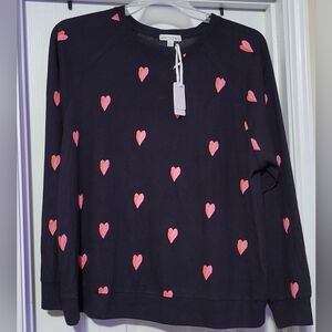 Seeing Stars - Heartfelt Black Lightweight Sweater (NWT)